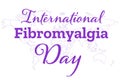 International Fibromyalgia Awareness Day. May 12. Holiday concept. Template for background, banner, card, poster with