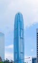 International Finance Center in Hong Kong Downtown. Financial district and business centers in smart city and technology concept. Royalty Free Stock Photo