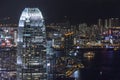 International Finance Center of Hong Kong at Night Royalty Free Stock Photo