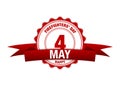 International Firefighters Day, 4 may. red calendar