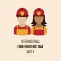 International Firefighters` Day vector