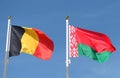 International flags: Belgium and Belarus