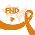 International FND Awareness Day vector illustration
