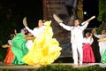 International Folklore festival dancers at stage Varna Bulgaria Royalty Free Stock Photo