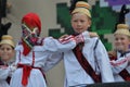International Folklore Festival: Romanian children dancers in traditional costumes