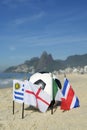 International Football Country Flags Soccer Ball Rio de Janeiro Brazil Royalty Free Stock Photo