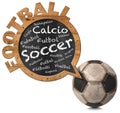 International Football - Speech Bubble Royalty Free Stock Photo