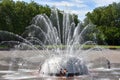 The International Fountain in Seattle, Washington Royalty Free Stock Photo