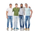 International group of happy smiling men Royalty Free Stock Photo