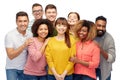International group of happy smiling people Royalty Free Stock Photo