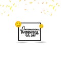 International Happiness Day Vector Template Design Illustration
