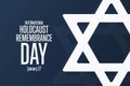 International Holocaust Remembrance Day. Day of Commemoration in Memory of the Victims of the Holocaust. January 27 Royalty Free Stock Photo