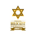 International Holocaust Remembrance Day design vector.