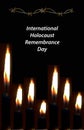 International Holocaust Remembrance Day. 27 January. Hebrew. Vector illustration