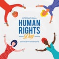 International human rights day background Royalty Free Stock Photo