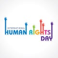 International Human Rights Day -10 December Royalty Free Stock Photo