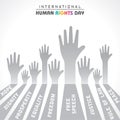 International Human Rights Day Stock Vector Royalty Free Stock Photo