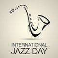 International jazz day vector Royalty Free Stock Photo