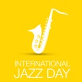 International jazz day vector Royalty Free Stock Photo