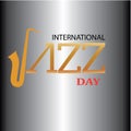 International Jazz Day Vector Illustration. - Vector Royalty Free Stock Photo