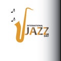 International Jazz Day Vector Illustration. - Vector Royalty Free Stock Photo