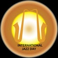 International Jazz Day Vector Illustration. - Vector Royalty Free Stock Photo