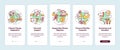 International justice onboarding mobile app page screen with concepts