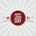 International Labor Day realistic Emblem