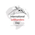 International lefthanders Day. August 13