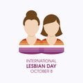 International Lesbian Day vector