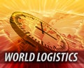 International logistics management concept