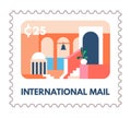 International mail, correspondence and letters Royalty Free Stock Photo