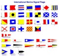 International marine signal flags Royalty Free Stock Photo