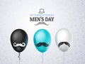 International men`s day or Father`s Day vector greeting card.