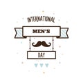 International Mens Day. Vector Illustration.