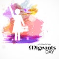 International Migrants Day. Royalty Free Stock Photo
