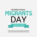 International Migrants Day.