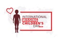 International Missing Children`s Day. Forget me not flowers. Lost children.