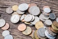 International mixed coins Royalty Free Stock Photo