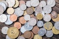 International mixed coins Royalty Free Stock Photo