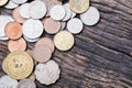 International mixed coins Royalty Free Stock Photo
