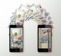 International mobile money transfer, Dollar to Emirati dirham