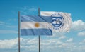 International Monetary Fund and Argentina flag