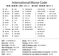 International Morse Code