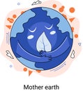 International Mother Earth Day. Universal symbolic holiday of love and care for our common home Royalty Free Stock Photo