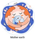 International Mother Earth Day metaphor. Universal symbolic holiday of love and care for our common home Royalty Free Stock Photo