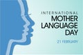 International mother language day background