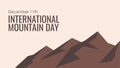 international mountain day background template vector