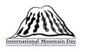 International mountain day, December 11, bromo mountains rock landscape nature outdoor vector with scribble style