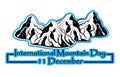 International mountain day, December 11,extreme mountains rock landscape adjacent nature outdoor